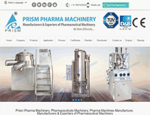 Tablet Screenshot of prismpharmamachinery.com